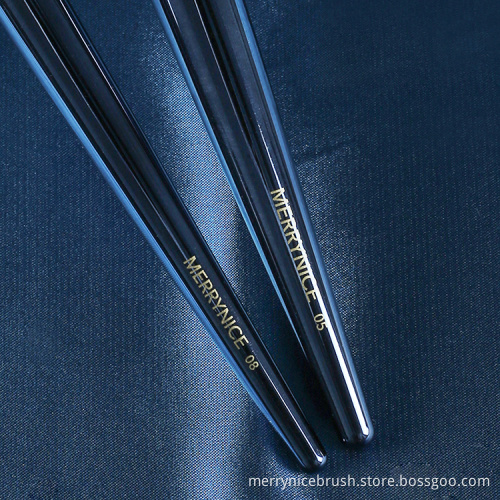 Oem new arrival private label blue 7Pcs makeup brush set high quality